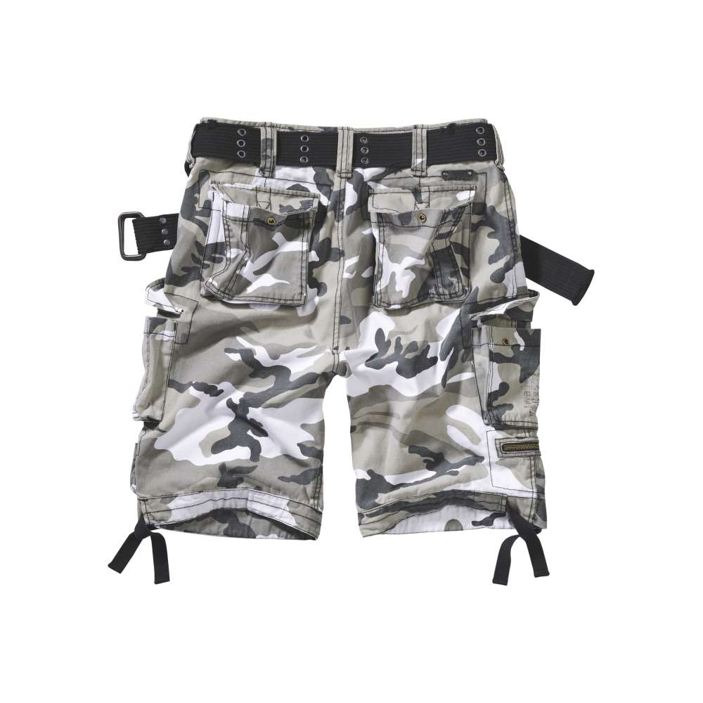 Brandit - Savage Vintage Cargo Cargo Shorts - White/Grey